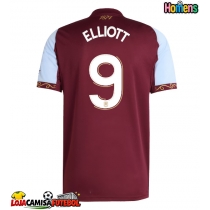 Camisa de Futebol Aston Villa Harvey Elliott #9 Equipamento Principal 2025-26 Manga Curta
